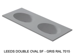 Plan vasque lavabo sur mesure : L 120 à 201 x P 40 à 51 cm, finition lisse mate, 10 couleurs au choix, Anti bactérien, résine Akrytan® teinté dans la masse, Livraison Offerte.